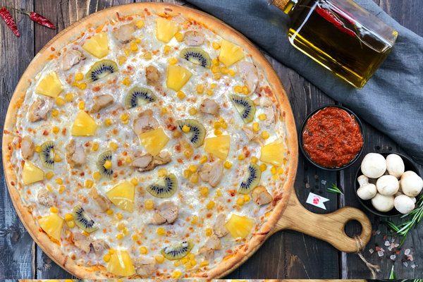 Пицца «Тропическая с курицей»